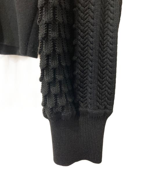 Sov.（ソブ）Sov. (ソブ) ダル糸ケーブルニット ブラック サイズ:Ｍの古着・服飾アイテム