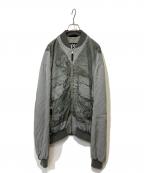 DIESELディーゼル）の古着「転写 ボンバージャケット」｜グリーン