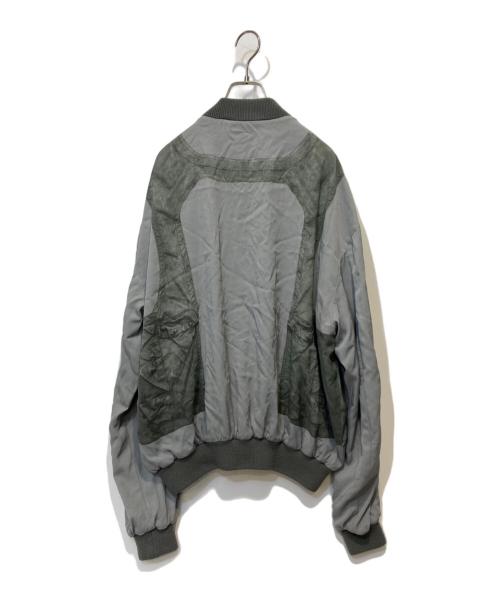 DIESEL（ディーゼル）DIESEL (ディーゼル) 転写 ボンバージャケット グリーン サイズ:Mの古着・服飾アイテム
