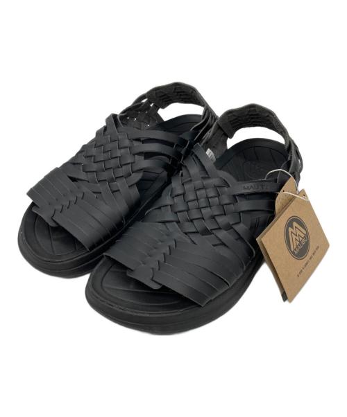 MALIBU（マリブ）MALIBU (マリブ) 編み込みレザーサンダル ブラック サイズ:26㎝の古着・服飾アイテム