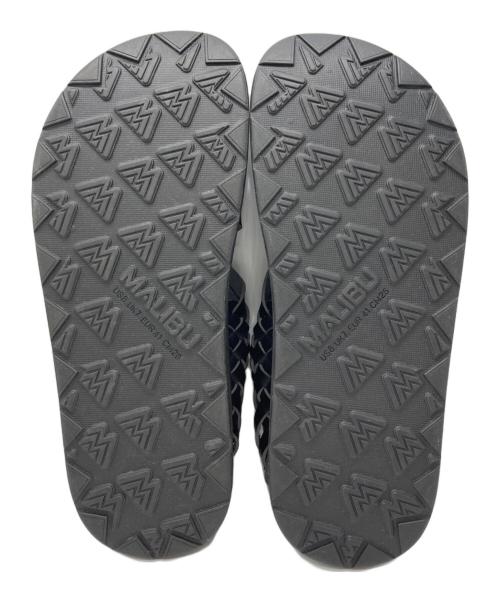 MALIBU（マリブ）MALIBU (マリブ) 編み込みレザーサンダル ブラック サイズ:26㎝の古着・服飾アイテム