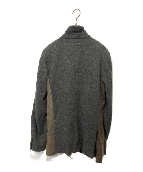 COMME des GARCONS HOMME DEUX（コムデギャルソン オム ドゥ）COMME des GARCONS HOMME DEUX (コムデギャルソン オム ドゥ) ブロックカラーウーlルジャケット ブラック サイズ:XSの古着・服飾アイテム