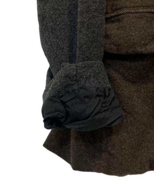 COMME des GARCONS HOMME DEUX（コムデギャルソン オム ドゥ）COMME des GARCONS HOMME DEUX (コムデギャルソン オム ドゥ) ブロックカラーウーlルジャケット ブラック サイズ:XSの古着・服飾アイテム