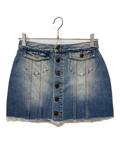 Saint Laurent Paris（サンローランパリ）Saint Laurent Paris (サンローランパリ) デニムショートスカート インディゴ サイズ:26の古着・服飾アイテム