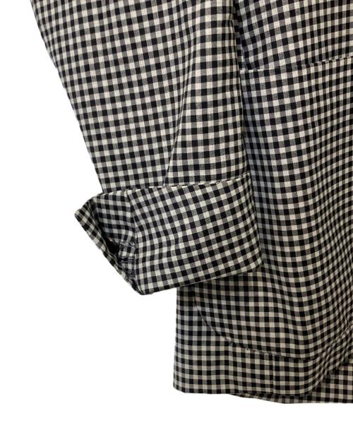 CARUSO（カルーゾ）CARUSO (カルーゾ) テーラードジャケット ブラック×ホワイト サイズ:50の古着・服飾アイテム