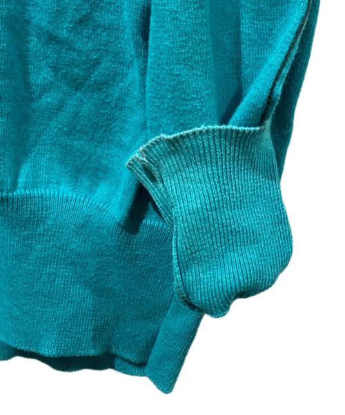 MM6 Maison Margiela（エムエムシックスメゾンマルジェラ）MM6 Maison Margiela (エムエムシックスメゾンマルジェラ) Sweater with contour lines ターコイズ サイズ:Sの古着・服飾アイテム