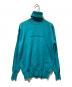 MM6 Maison Margiela（エムエムシックスメゾンマルジェラ）の古着「Sweater with contour lines」｜ターコイズ