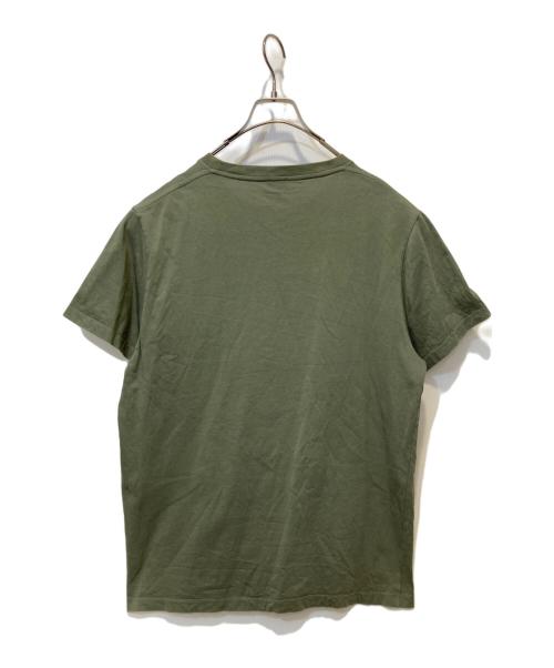 LOEWE（ロエベ）LOEWE (ロエベ) アナグラム刺繍Tシャツ オリーブ サイズ:Ｌの古着・服飾アイテム
