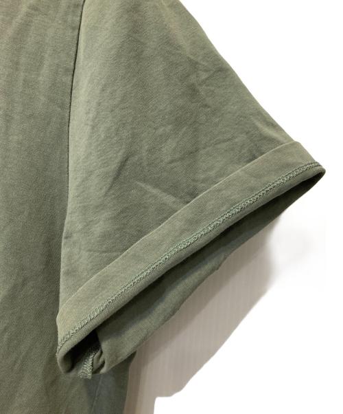 LOEWE（ロエベ）LOEWE (ロエベ) アナグラム刺繍Tシャツ オリーブ サイズ:Ｌの古着・服飾アイテム