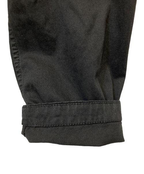 STONE ISLAND（ストーンアイランド）STONE ISLAND (ストーンアイランド) フロントポケット ロゴワッペン ジップアップシャツ ブラック サイズ:Ｌの古着・服飾アイテム