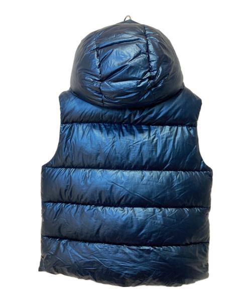 DIESEL（ディーゼル）DIESEL (ディーゼル) メタリックレイヤード中綿ベスト ブルー サイズ:Sの古着・服飾アイテム