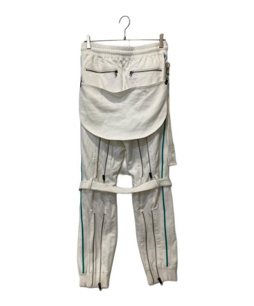 FACETASM（ファセッタズム）FACETASM (ファセッタズム) BONDAGE SWEAT PANTS ホワイト サイズ:4の古着・服飾アイテム