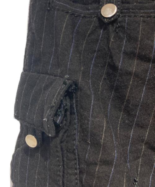 tricot COMME des GARCONS（トリココムデギャルソン）tricot COMME des GARCONS (トリココムデギャルソン) ストライプウールカーゴパンツ グレー サイズ:Mの古着・服飾アイテム