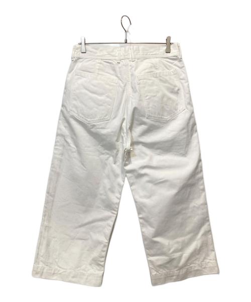 45R（フォーティファイブ・アール）45R (フォーティファイブ・アール) コットンワイドパンツ ホワイト サイズ:3の古着・服飾アイテム
