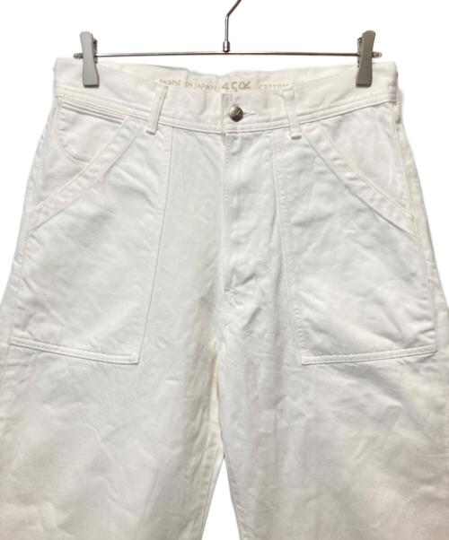 45R（フォーティファイブ・アール）45R (フォーティファイブ・アール) コットンワイドパンツ ホワイト サイズ:3の古着・服飾アイテム