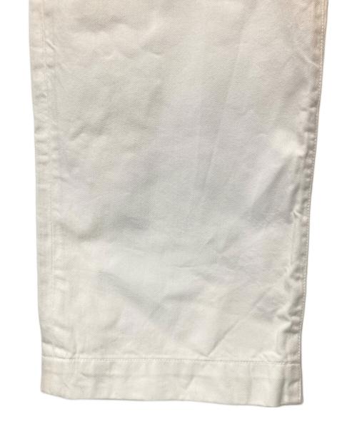 45R（フォーティファイブ・アール）45R (フォーティファイブ・アール) コットンワイドパンツ ホワイト サイズ:3の古着・服飾アイテム