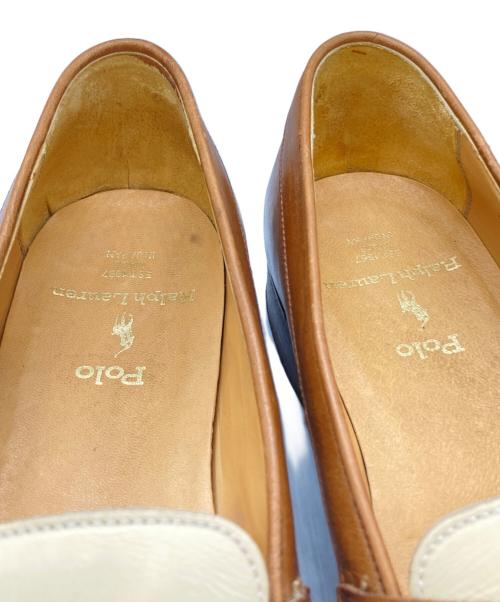 POLO RALPH LAUREN（ポロ・ラルフローレン）POLO RALPH LAUREN (ポロ・ラルフローレン) コインローファー ブラウン サイズ:25 1/2の古着・服飾アイテム