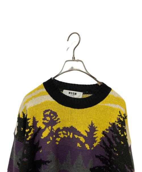 MSGM（エムエスジーエム）MSGM (エムエスジーエム) Sueter Cuello Redondo ブラック×ピンク サイズ:Sの古着・服飾アイテム