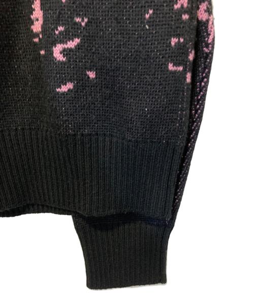 MSGM（エムエスジーエム）MSGM (エムエスジーエム) Sueter Cuello Redondo ブラック×ピンク サイズ:Sの古着・服飾アイテム
