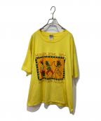 FRUIT OF THE LOOMフルーツオブザルーム）の古着「ラスタプリントTシャツ」｜イエロー
