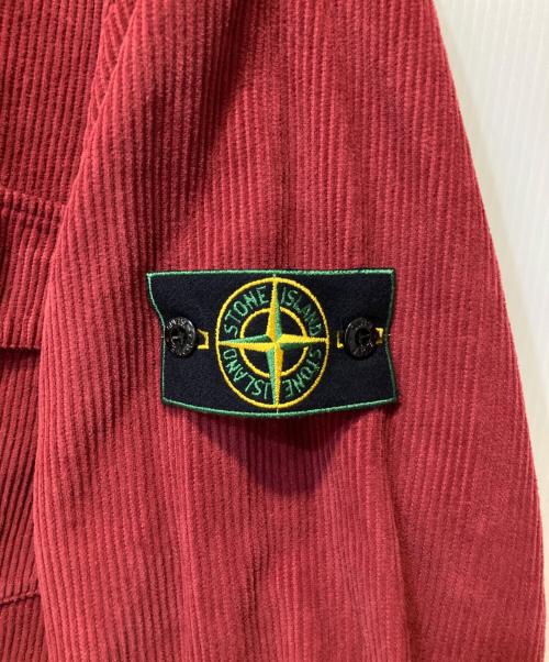 STONE ISLAND（ストーンアイランド）STONE ISLAND (ストーンアイランド) Heavy Jumbo Corduroy Shirt レッド サイズ:表記無しの古着・服飾アイテム