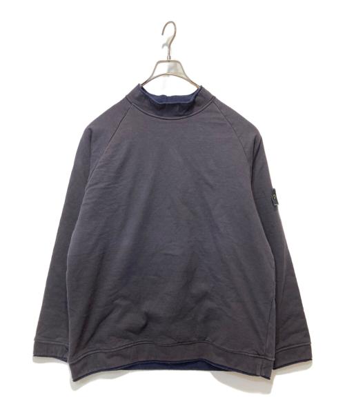STONE ISLAND（ストーンアイランド）STONE ISLAND (ストーンアイランド) mock neck sweat ブラック サイズ:Ｌの古着・服飾アイテム