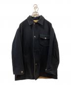 POLO RALPH LAURENポロ・ラルフローレン）の古着「リバーシブルハンティングジャケット」｜ベージュ×ネイビー