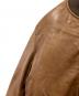 中古・古着 ALPHA INDUSTRIES (アルファインダストリーズ) ラムレザーフライトジャケット ブラウン サイズ:L：23000円
