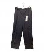 Graphpaperグラフペーパー）の古着「Scale Off Wool Tapered Trousers」｜ブラック