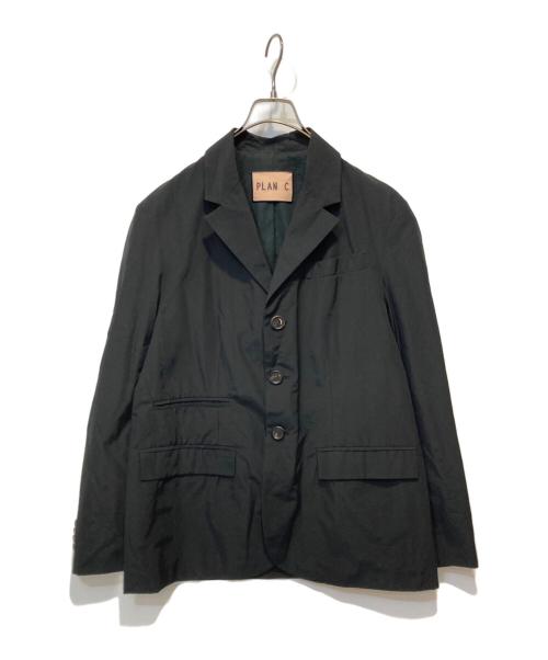 PLAN C（プランシー）Plan C (プランシー) ナイロンテーラードジャケット ブラック サイズ:42の古着・服飾アイテム