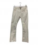 JACOB COHENヤコブコーエン）の古着「ハラコパッチコットンパンツ」｜ホワイト