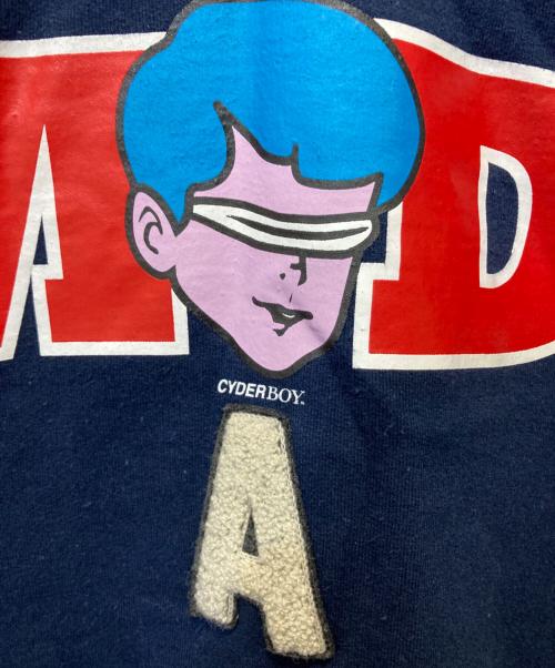 UNDERCOVER（アンダーカバー）UNDERCOVER (アンダーカバー) CYDERBOY プリントスウェット ネイビー サイズ:Sの古着・服飾アイテム