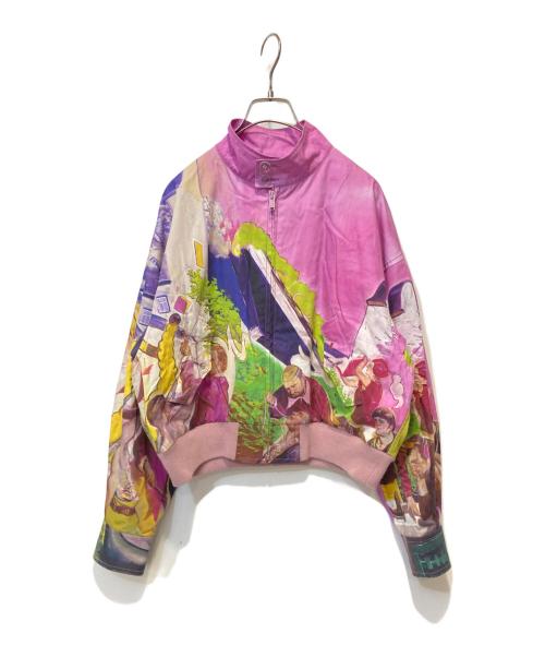 UNDERCOVER（アンダーカバー）UNDERCOVER (アンダーカバー) 総柄ブルゾン ピンク サイズ:2の古着・服飾アイテム