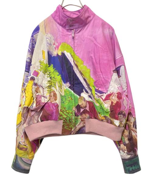 UNDERCOVER（アンダーカバー）UNDERCOVER (アンダーカバー) 総柄ブルゾン ピンク サイズ:2の古着・服飾アイテム