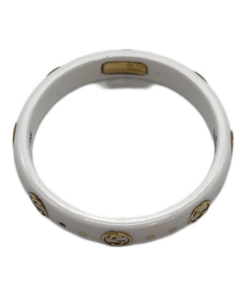 GUCCI（グッチ）GUCCI (グッチ) アイコンリング ホワイト サイズ:24の古着・服飾アイテム