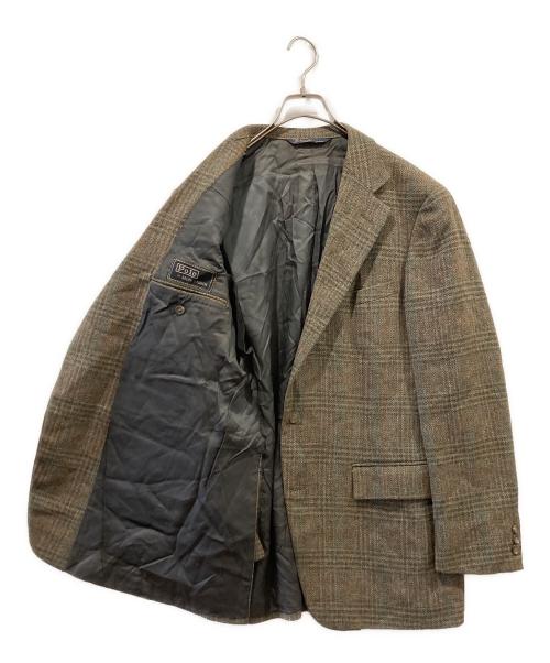 POLO RALPH LAUREN（ポロ・ラルフローレン）POLO RALPH LAUREN (ポロ・ラルフローレン) ツイードジャケット ブラウン サイズ:表記無しの古着・服飾アイテム