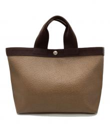 Herve Chapelier（エルベシャプリエ）の古着「リュクス船形トートバッグ」｜ブラウン