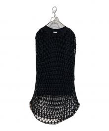 DRIES VAN NOTEN（ドリスヴァンノッテン）の古着「メッシュTシャツ」｜ブラック