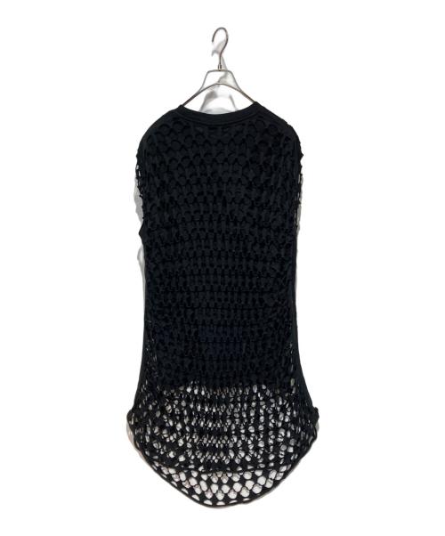 DRIES VAN NOTEN（ドリスヴァンノッテン）DRIES VAN NOTEN (ドリスヴァンノッテン) メッシュTシャツ ブラック サイズ:不明の古着・服飾アイテム