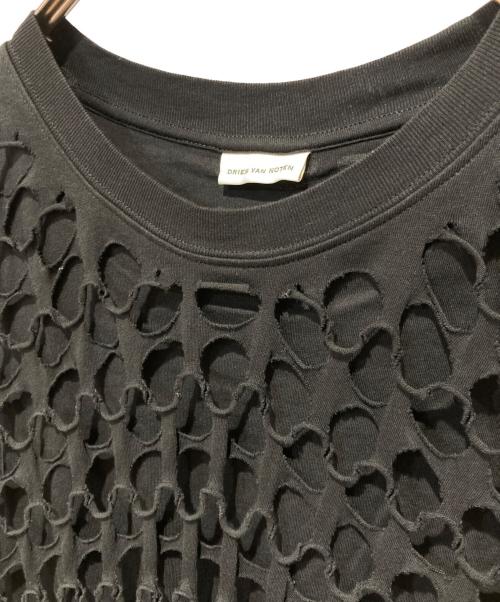 DRIES VAN NOTEN（ドリスヴァンノッテン）DRIES VAN NOTEN (ドリスヴァンノッテン) メッシュTシャツ ブラック サイズ:不明の古着・服飾アイテム