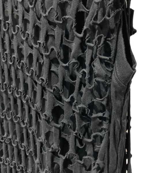 DRIES VAN NOTEN（ドリスヴァンノッテン）DRIES VAN NOTEN (ドリスヴァンノッテン) メッシュTシャツ ブラック サイズ:不明の古着・服飾アイテム