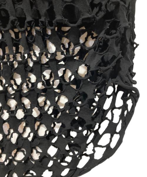 DRIES VAN NOTEN（ドリスヴァンノッテン）DRIES VAN NOTEN (ドリスヴァンノッテン) メッシュTシャツ ブラック サイズ:不明の古着・服飾アイテム