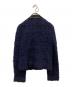 tricot COMME des GARCONS (トリココムデギャルソン) 丸襟ニットレースジャケット ネイビー サイズ:M：23000円