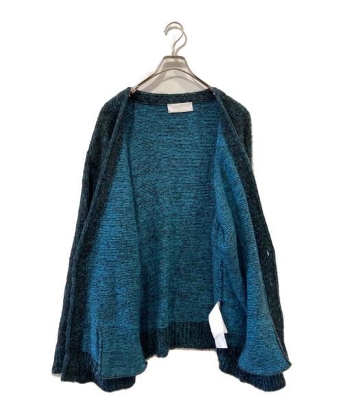 NEON SIGN（ネオンサイン）NEON SIGN (ネオンサイン) Innermost color mohair cardigan ブラック×ブルー サイズ:46の古着・服飾アイテム