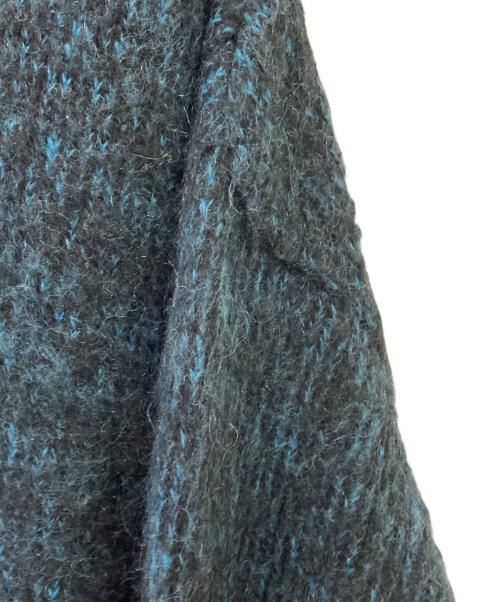 NEON SIGN（ネオンサイン）NEON SIGN (ネオンサイン) Innermost color mohair cardigan ブラック×ブルー サイズ:46の古着・服飾アイテム