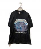 FRUIT OF THE LOOMフルーツオブザルーム）の古着「プリントTシャツ」｜ブラック