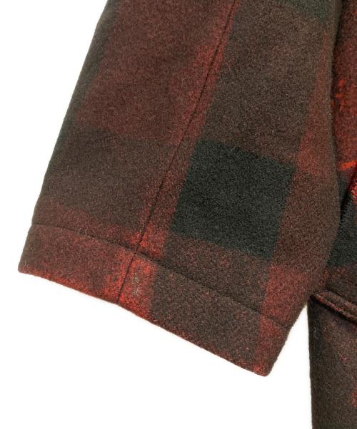 Yohji Yamamoto pour homme（ヨウジヤマモト プールオム）Yohji Yamamoto pour homme (ヨウジヤマモト プールオム) 内田柄スタンドカラーコート レッド サイズ:3の古着・服飾アイテム