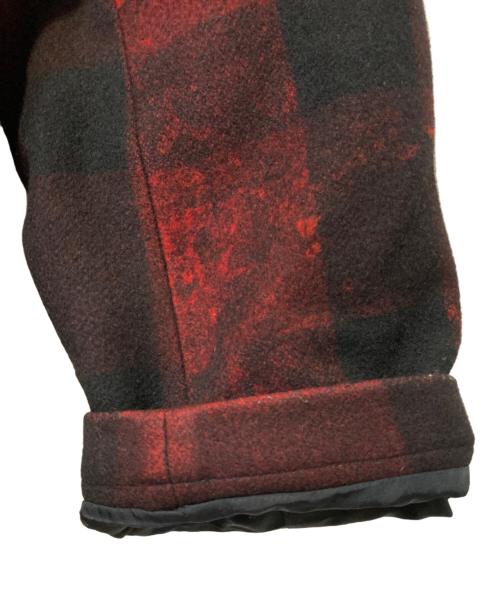 Yohji Yamamoto pour homme（ヨウジヤマモト プールオム）Yohji Yamamoto pour homme (ヨウジヤマモト プールオム) 内田柄スタンドカラーコート レッド サイズ:3の古着・服飾アイテム