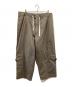 BRACKETS（ー）の古着「ワイドカーゴパンツ」｜ベージュ