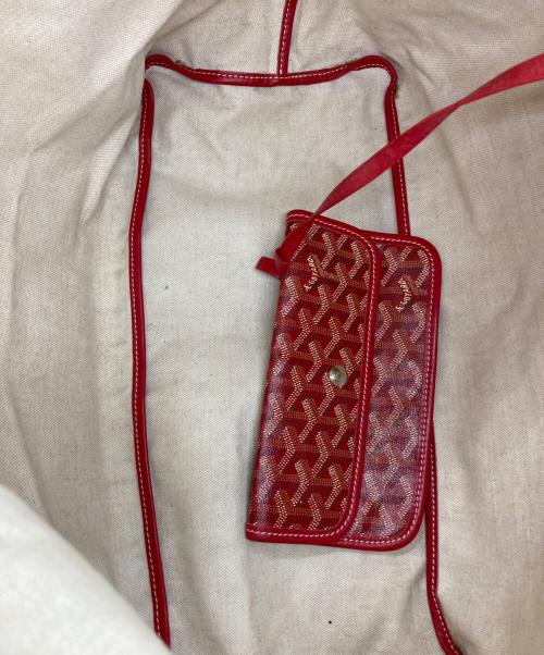 GOYARD（ゴヤール）GOYARD (ゴヤール) トートバッグ/サンルイＧＭ レッドの古着・服飾アイテム